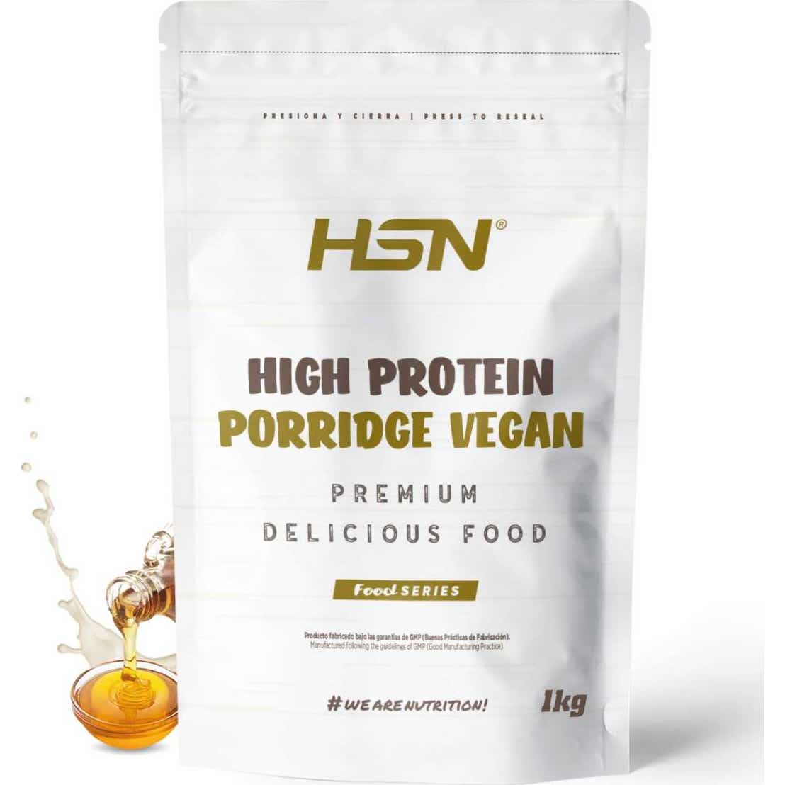 HSN Gachas de Avena Proteicas Veganas Sirope de Arce 1kg