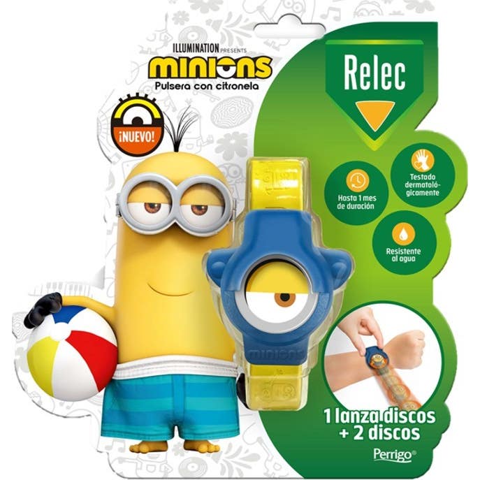 Relec Pulsera Antimosquitos Minions Azul 1 ud