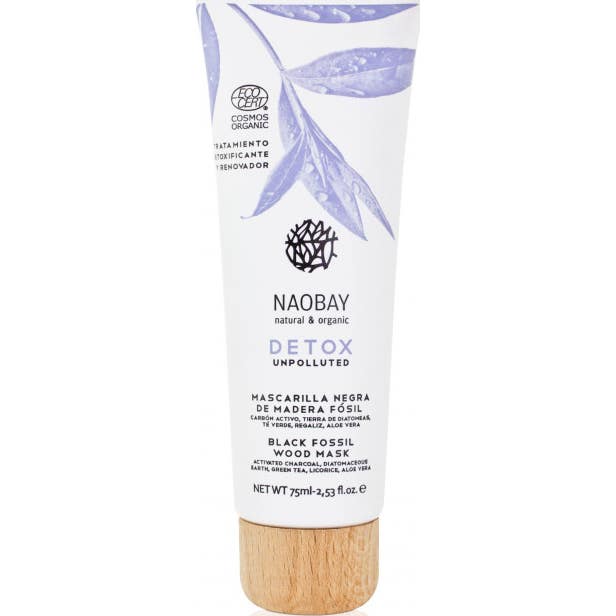 Naobay Detox mascarilla negra de madera fósil 75 ml