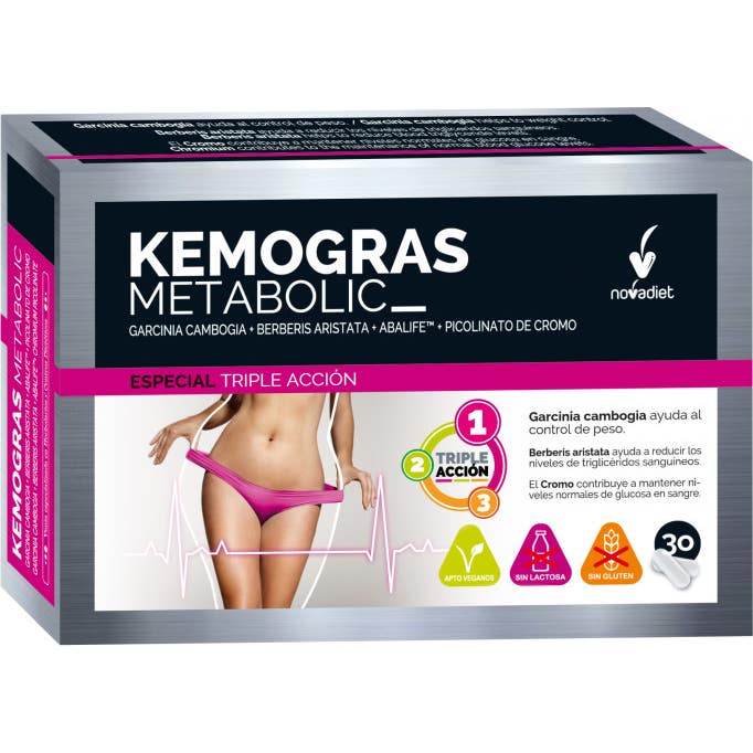 Novadiet Kemogras Metabolic 30 Cápsulas Vegetales