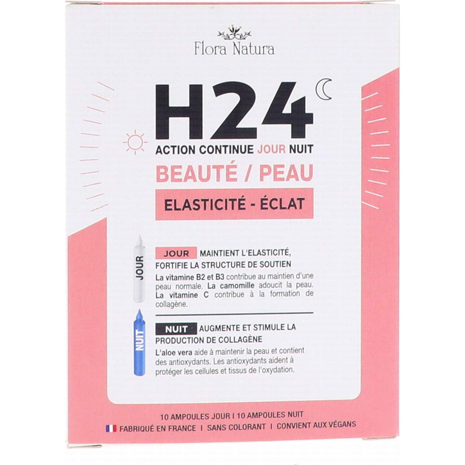 Flora Natura H24 Beauty Skin 10 Ampoules Day + 10 Ampoules Night | Natural Doctor