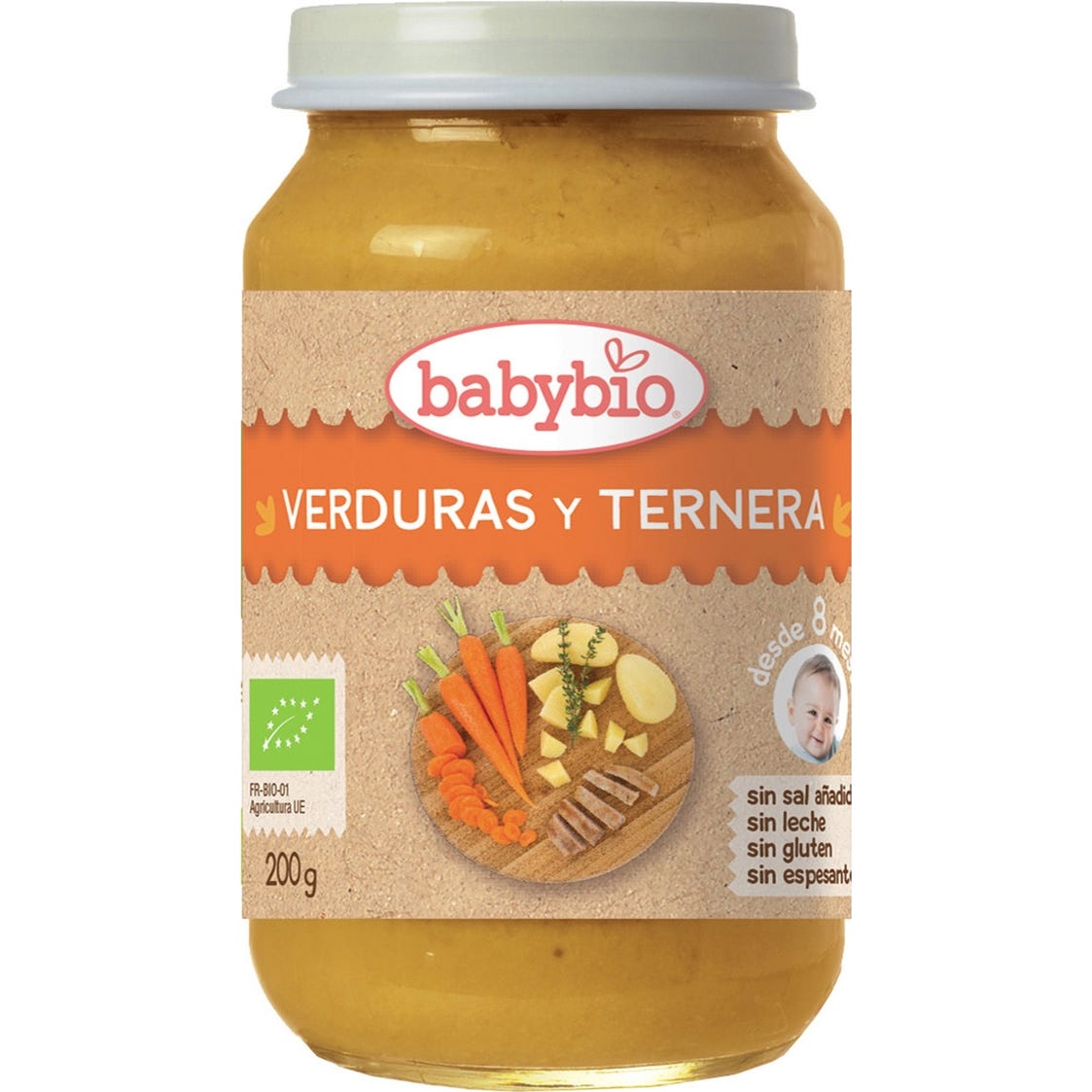 Babybio Tarrito Ecológico De Verduras Y Ternera 200g