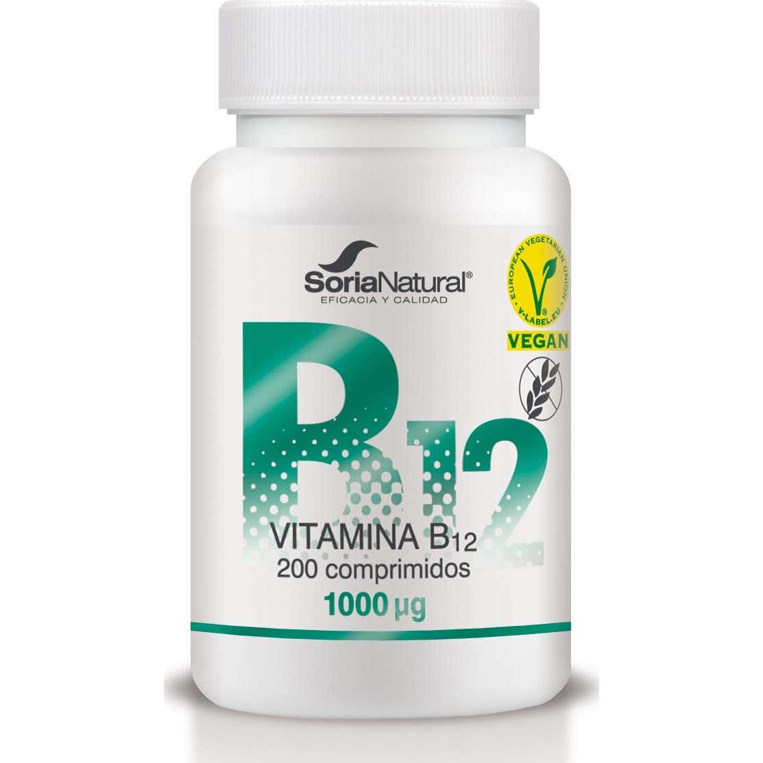Soria Natural Rojos Vitamina B12 250 Mg Vegan 200 Comp