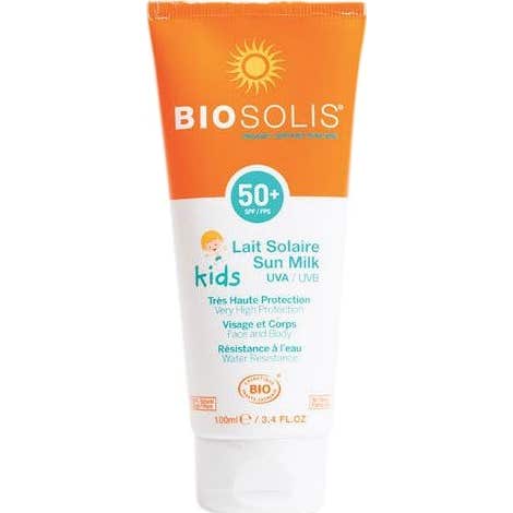Biosolis Leche Solar Facial y Corporal Niños Spf50+ 100 ml.