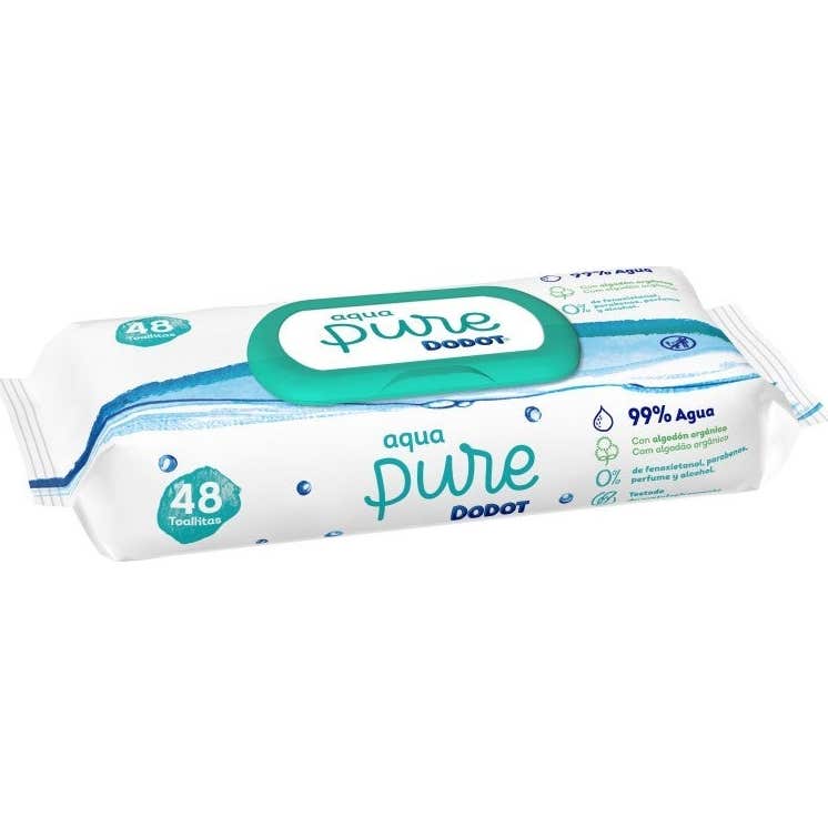 Dodot Aqua Pure Toallitas Algodón Orgánico 48uds