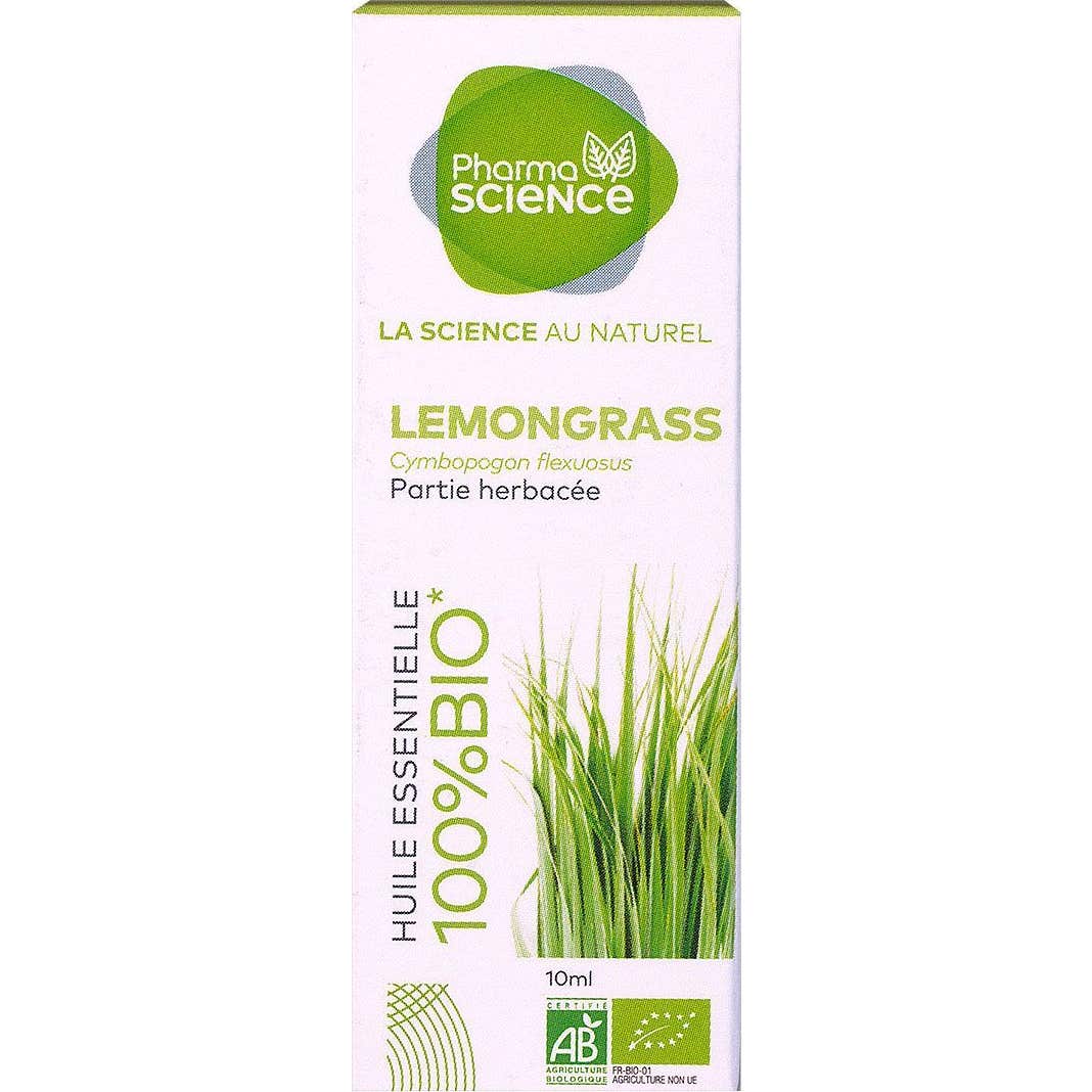 Pharmascience Aceite Esencial de Hierba de Limón Orgánico 10 ml | Natural Doctor