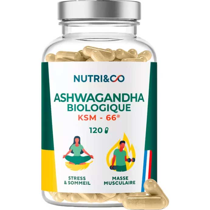 Nutri & Co Ashwagandha Bio KSM - 66 120 Perlas