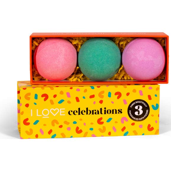 I Love Celebration Set Bombas de Baño 3 uds