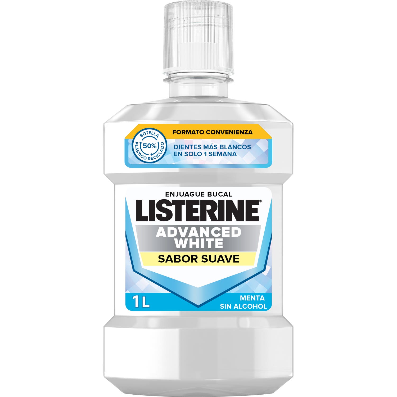 Listerine Advanced White Sabor Suave 1L