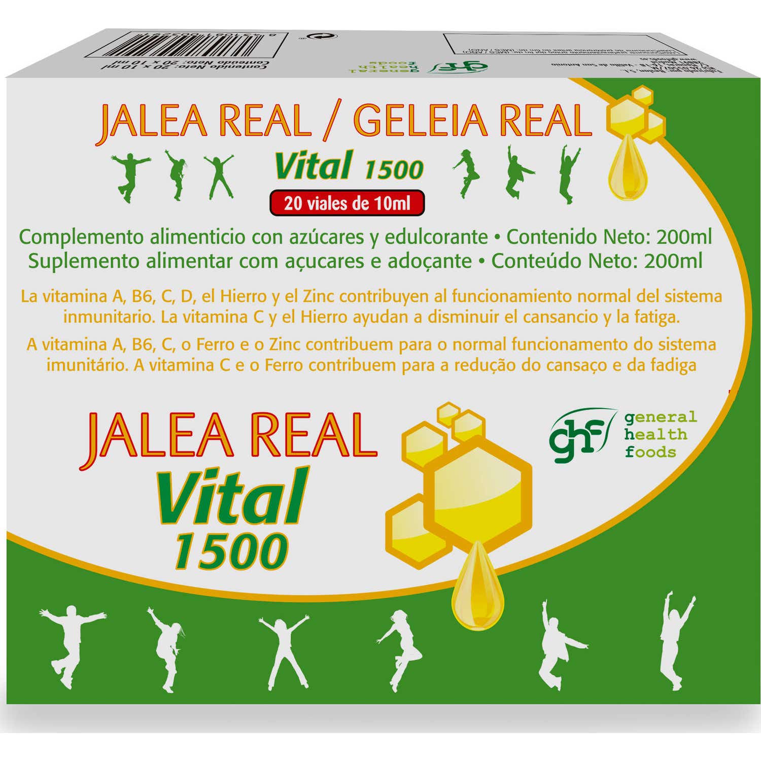 GHF Jalea Real Vital 1500 20 ampollas x 10ml
