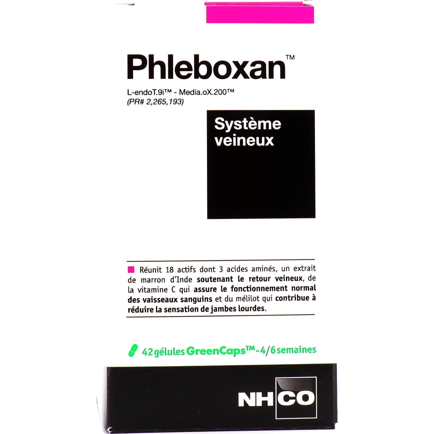 NHCO Phleboxan Système Veineux 42 gélules