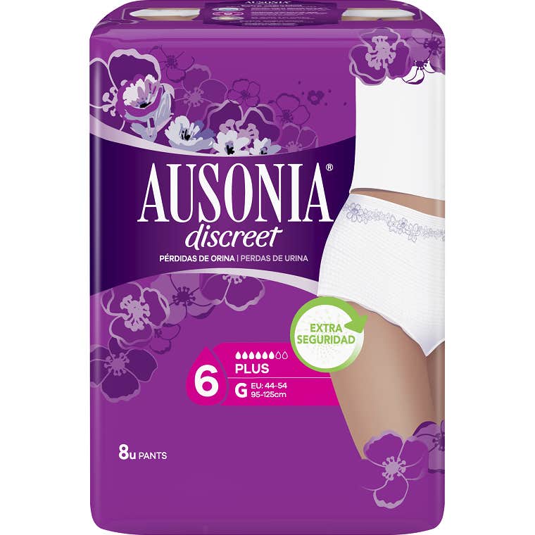 Ausonia Discreet Pant Plus T-G 8uds