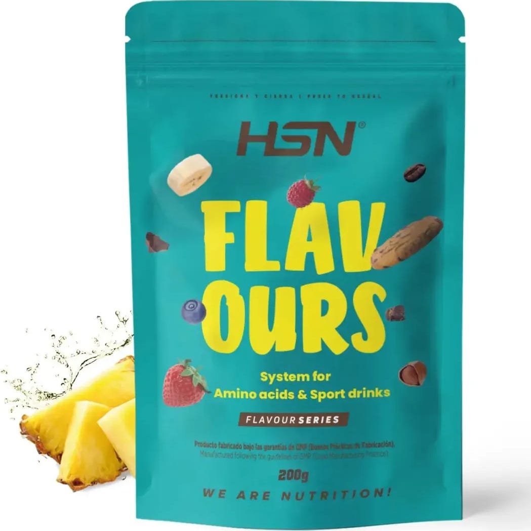 HSN Saborizante en Polvo para Aminoácidos y Bebidas Deportivas Piña 200 g | Natural Doctor