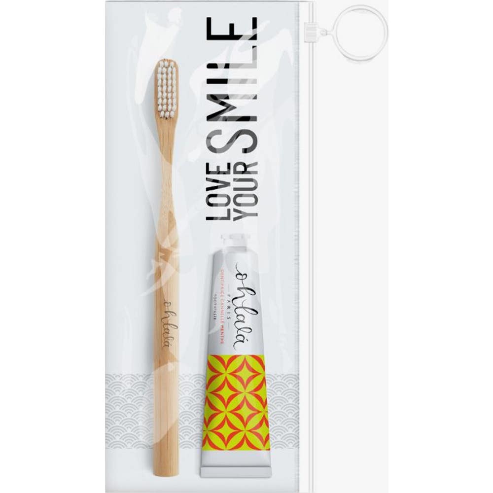 Ohlala Kit Viaje Canela Menta + Cepillo Dental 1ud