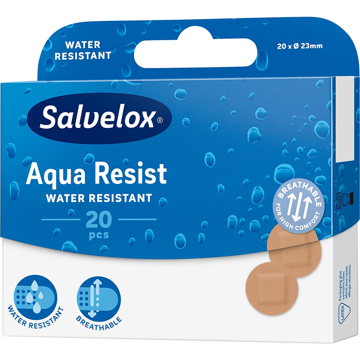 Salvelox Aqua Resist apósitos redondos 20uds