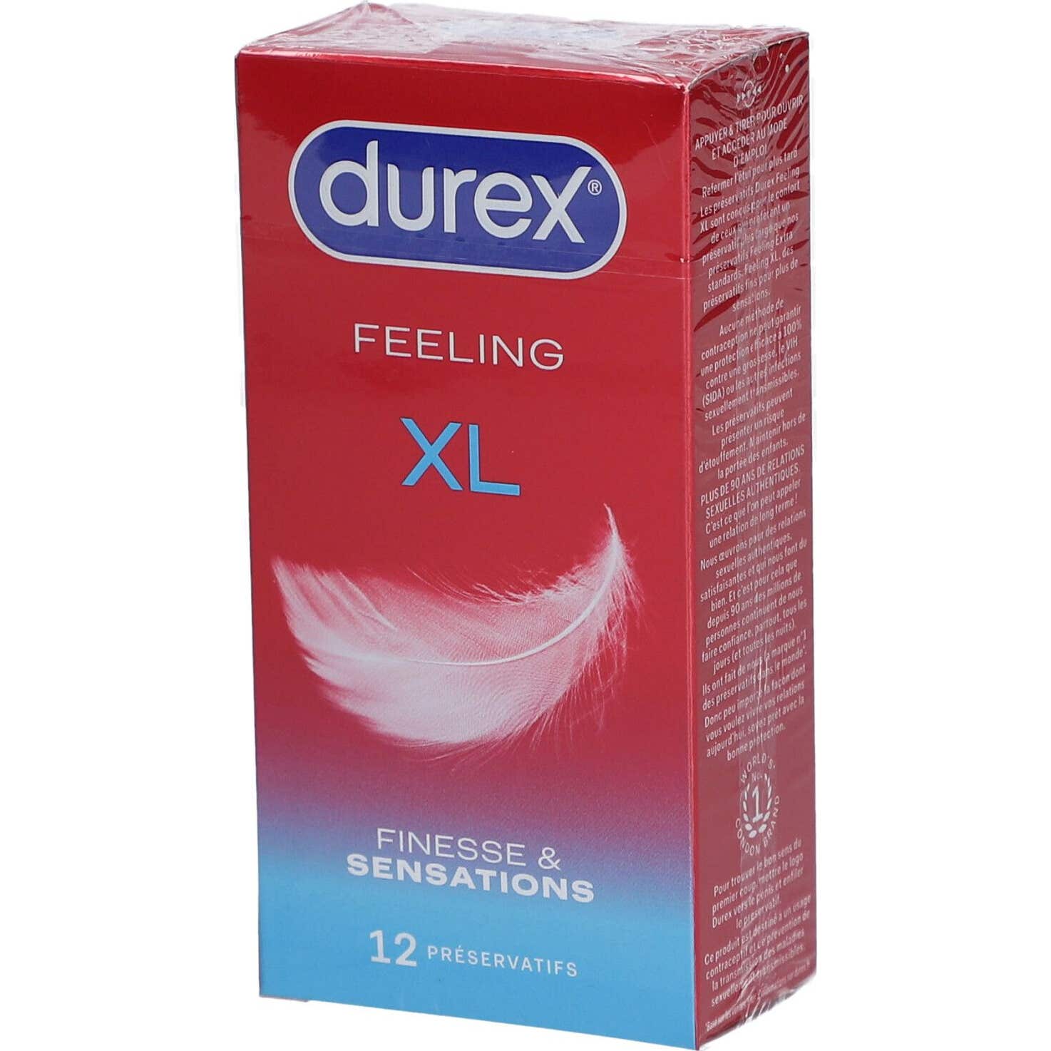 Durex Feeling XL Delicadeza & Sensaciones Preservativos 12 uds