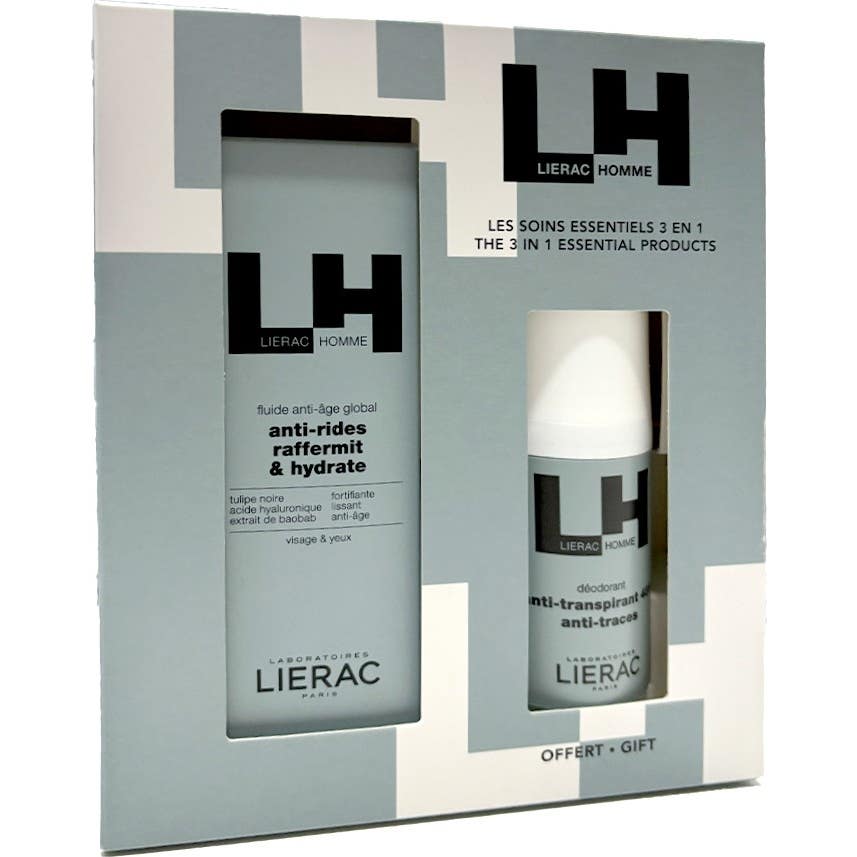 Lierac Homme Pack Crema 50ml + Desodorante 50ml