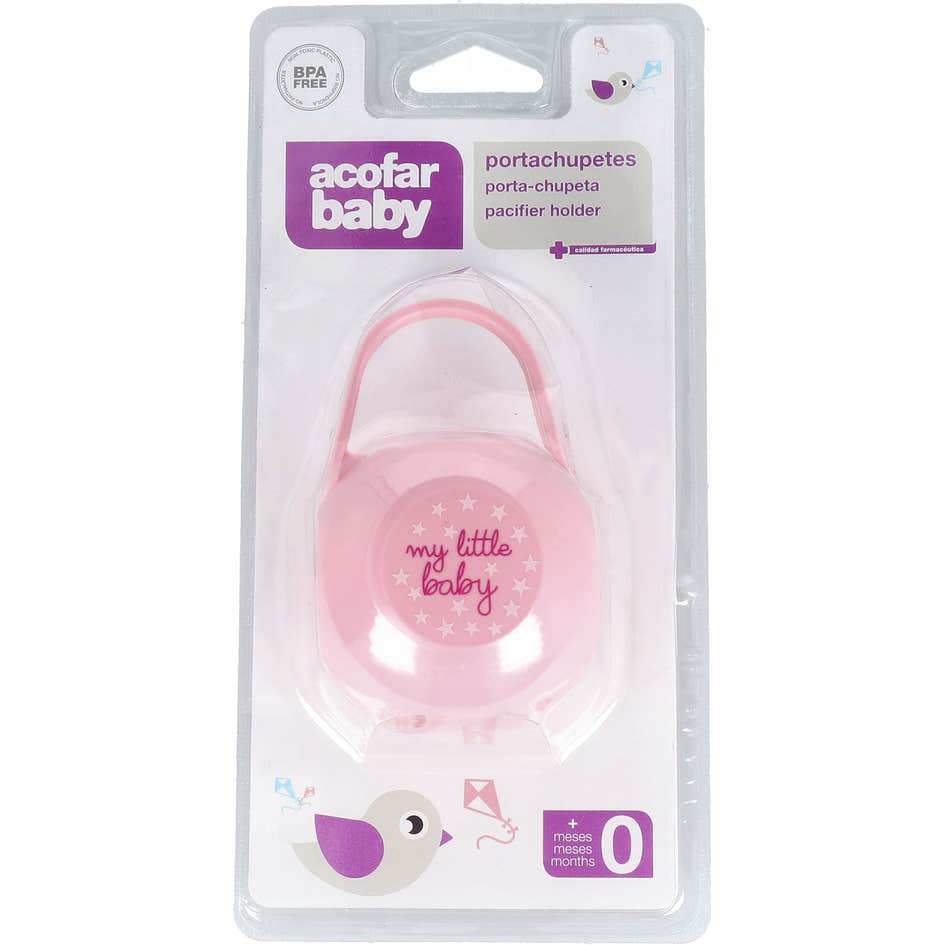 Acofarbaby Portachupetes Rosa 1ud
