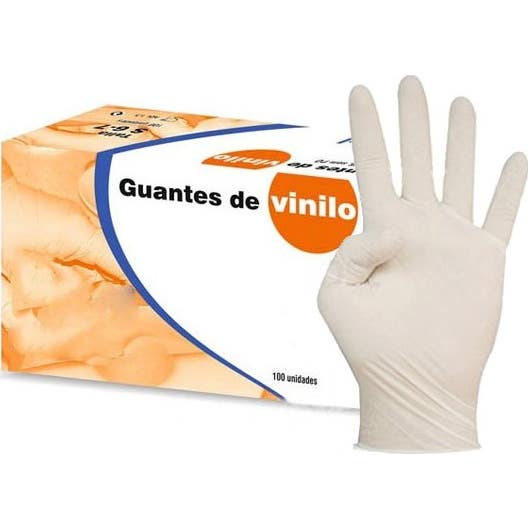Cofares guantes Vinilo Hv Sin Polvo Talla L 018185 100 uds