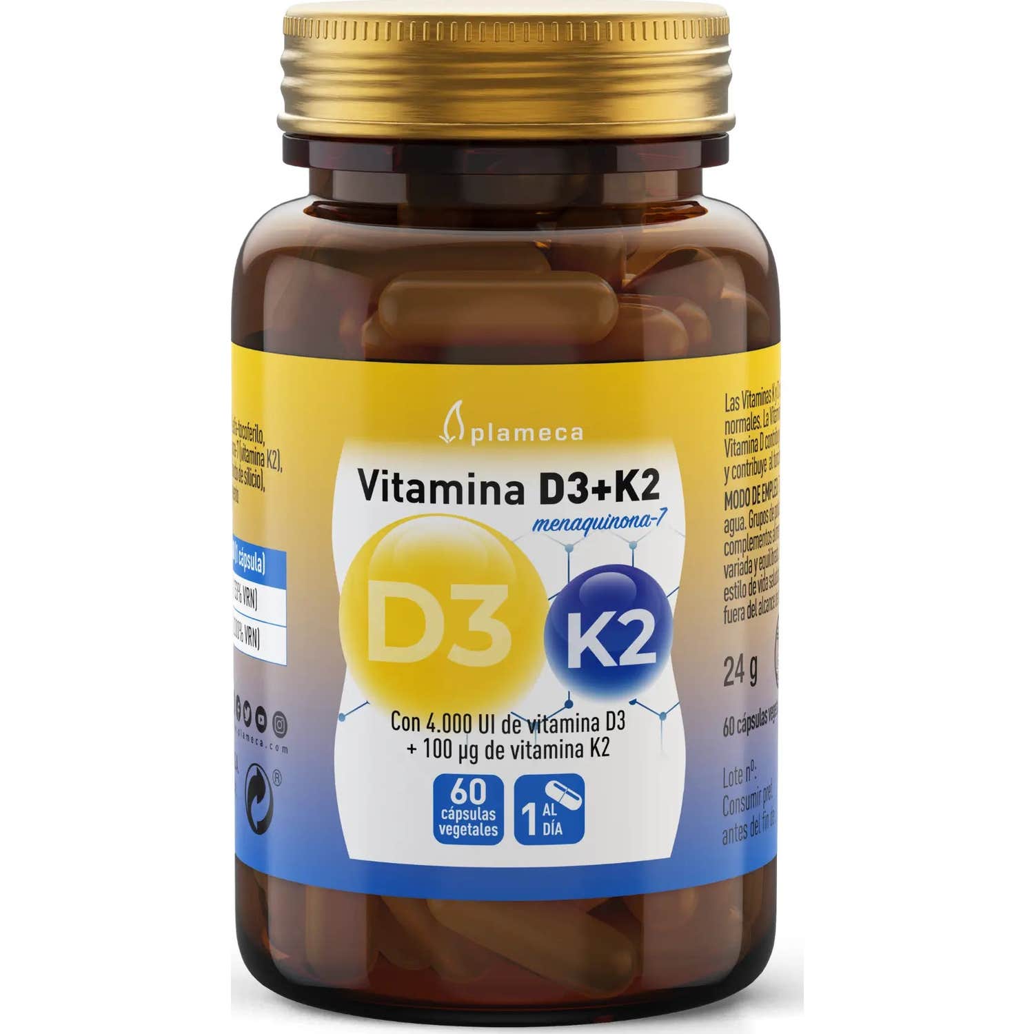 Plameca Vitamina D3+K2 60caps