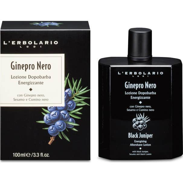 'L''Erbolario Black Juniper Energising Aftershave Lotion 100 ml'