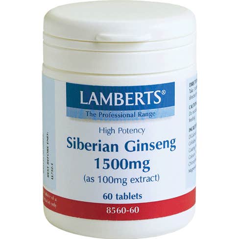 Lamberts 10 X Ginseng Siberiano 60 Tabletas De 1500Mg - Imagen 2