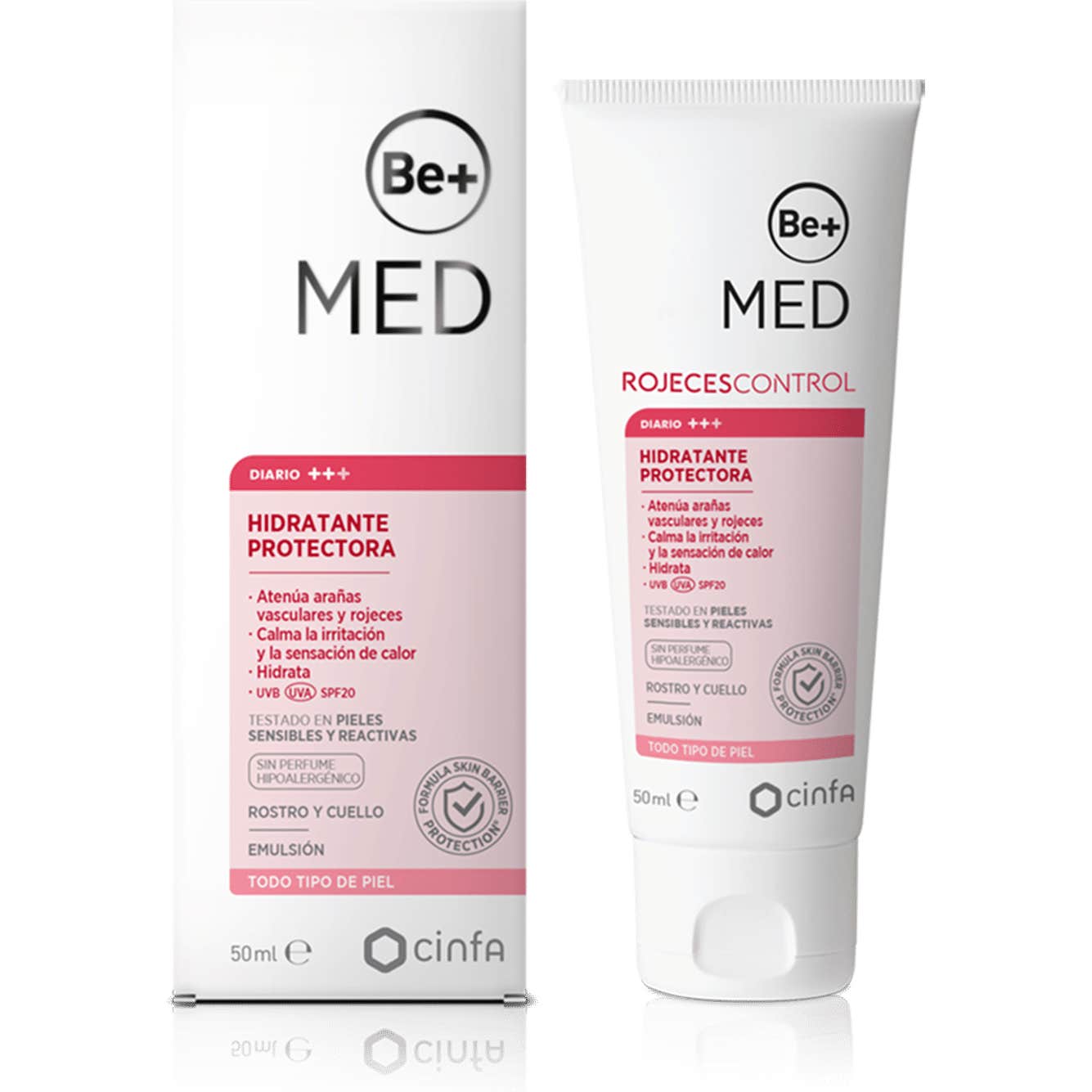 Be+ Med Rojeces Control Hidratante Protectora SPF20 50ml