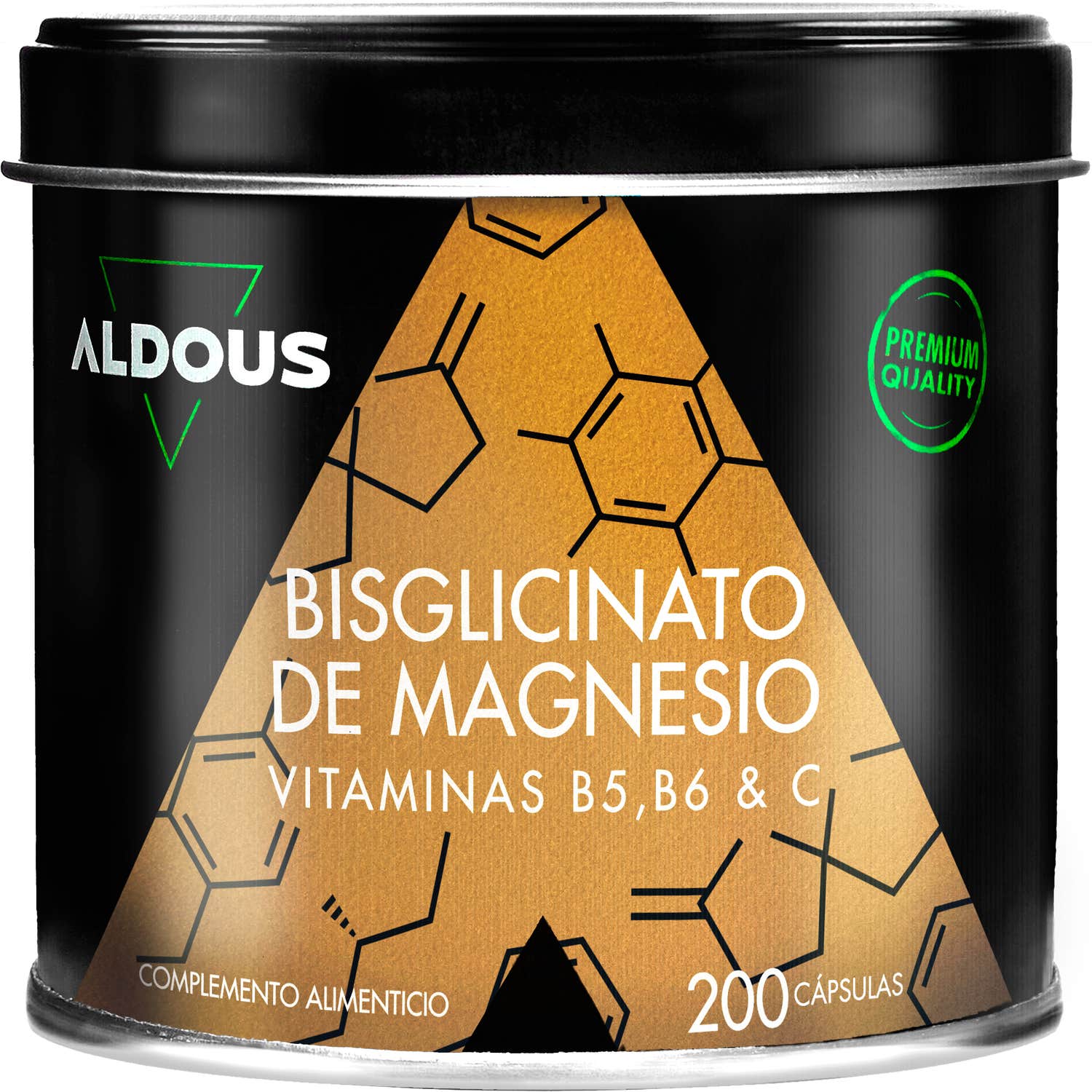 Aldous Bisglicinato de Magnesio 200 cápsulas