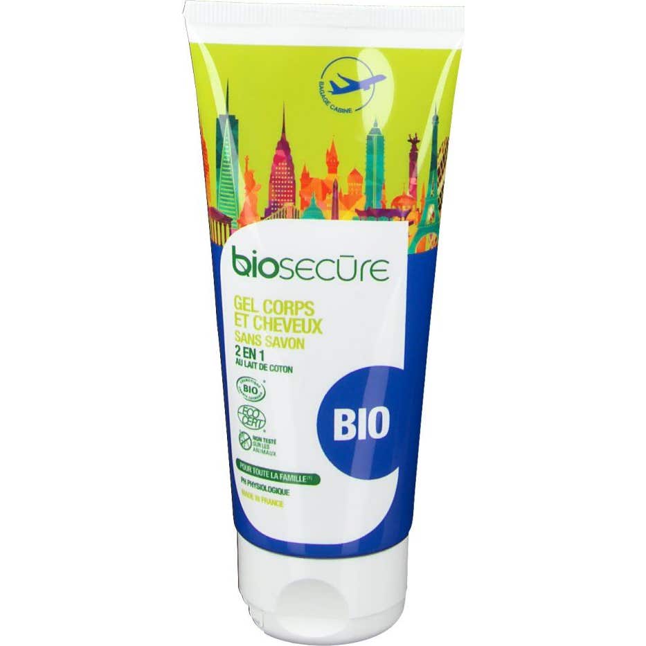 Gel para el cuerpo y el cabello sin jabón Bio Secure 100 Ml