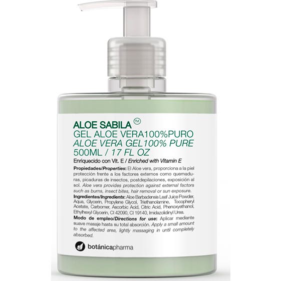 Botánicapharma Aloe Sabila gel 100% Puro 500 ml