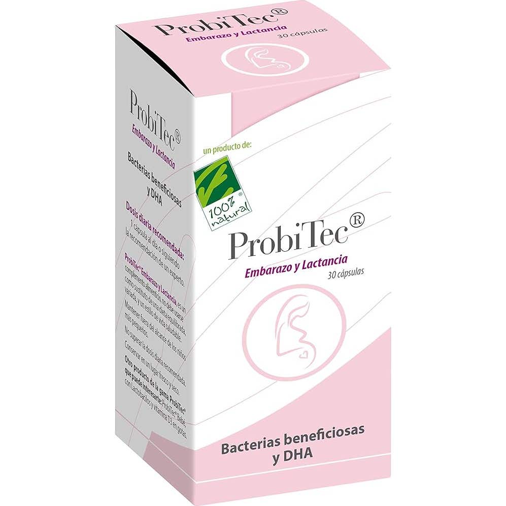 Cien Por Cien Natural 100% Natural Probitec Embarazo Y Lactancia 30 Cápsulas
