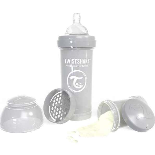 Twistshake Gris Biberón Pastel 260 Ml 1 Ud