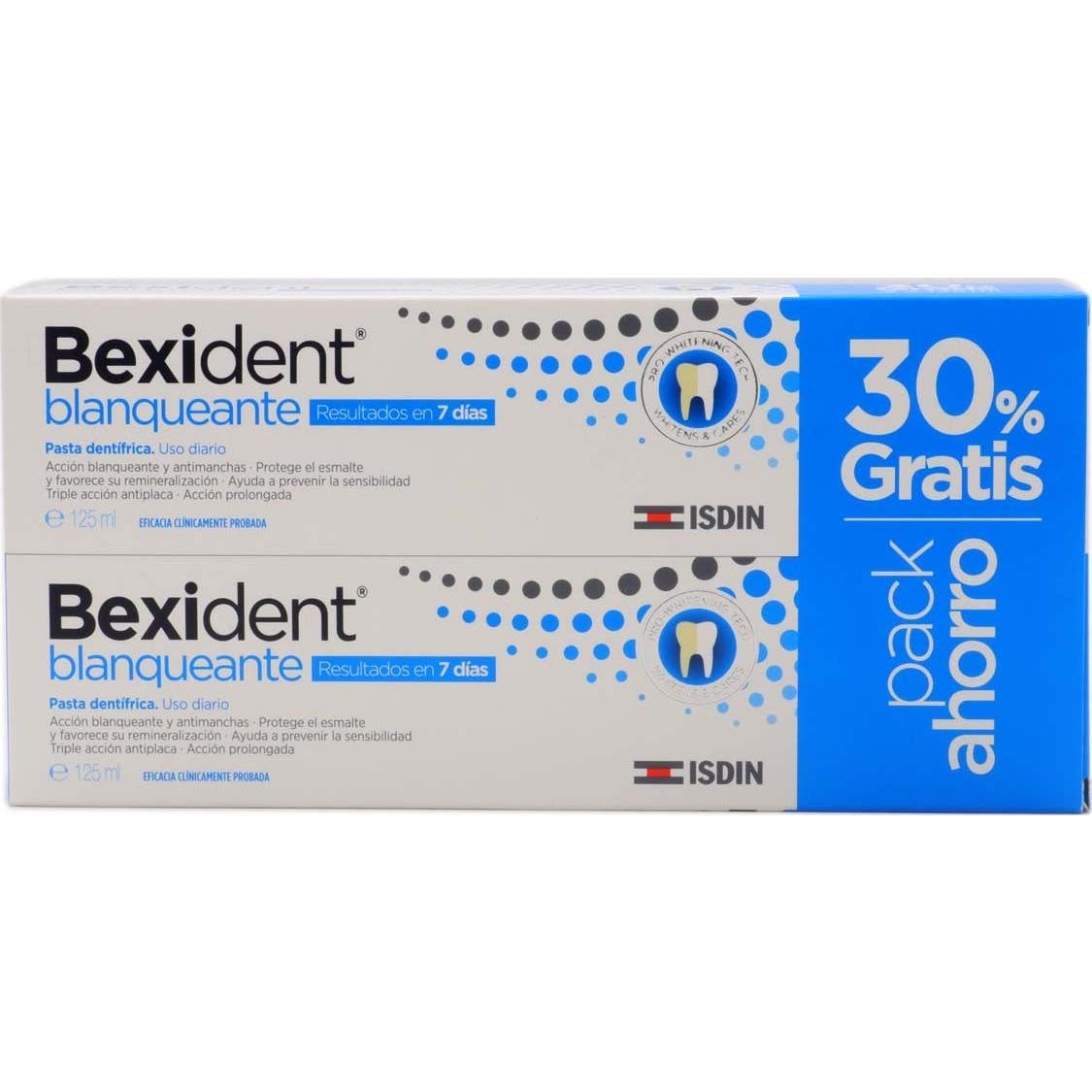 ISDIN Bexident Blanqueante Pasta Dentífrica Uso Diario 2x125 ml