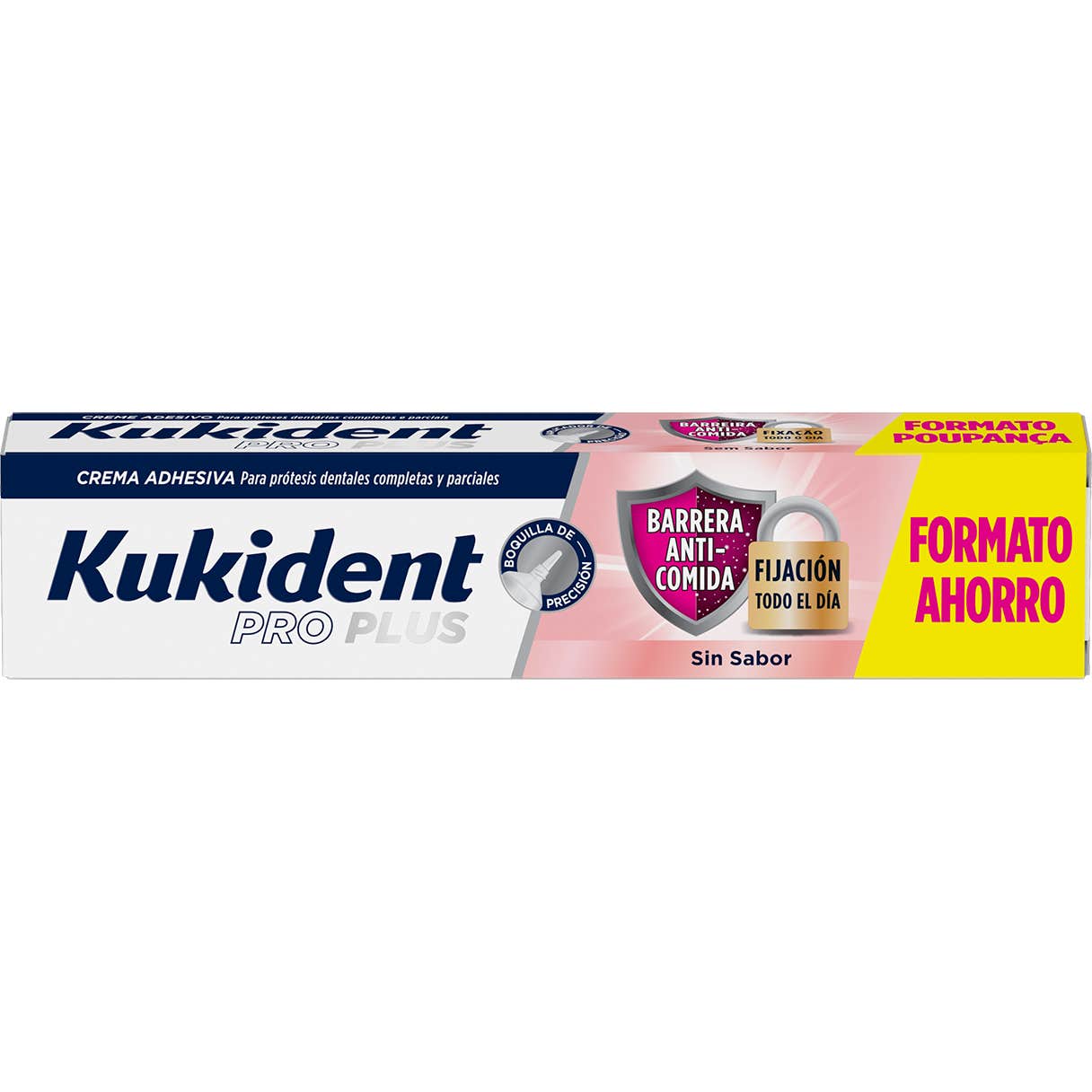 Kukident Pro Plus Barrera Anti-Comida sin Sabor 57g