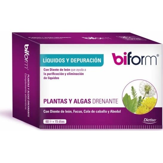Biform Plantas Y Algas Drenante 60 Caps