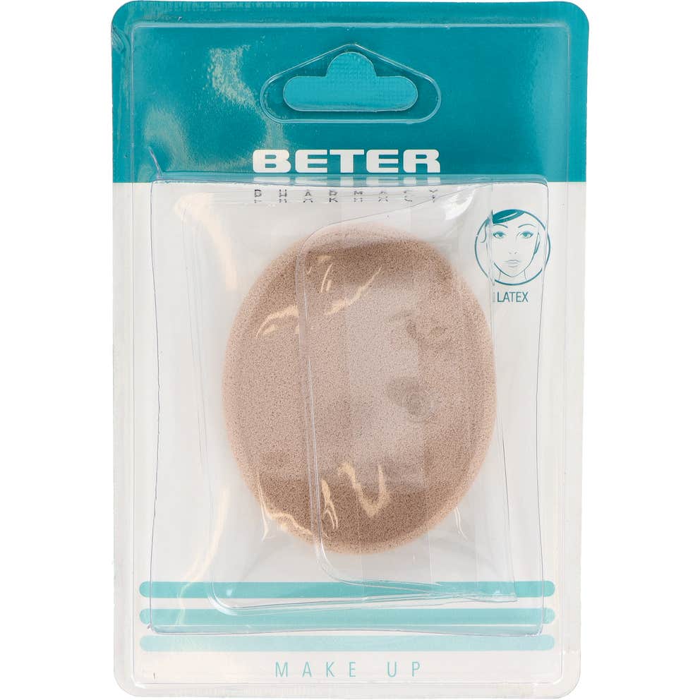 Beter Esponja de Maquillaje Látex 6cm con Funda 1ud
