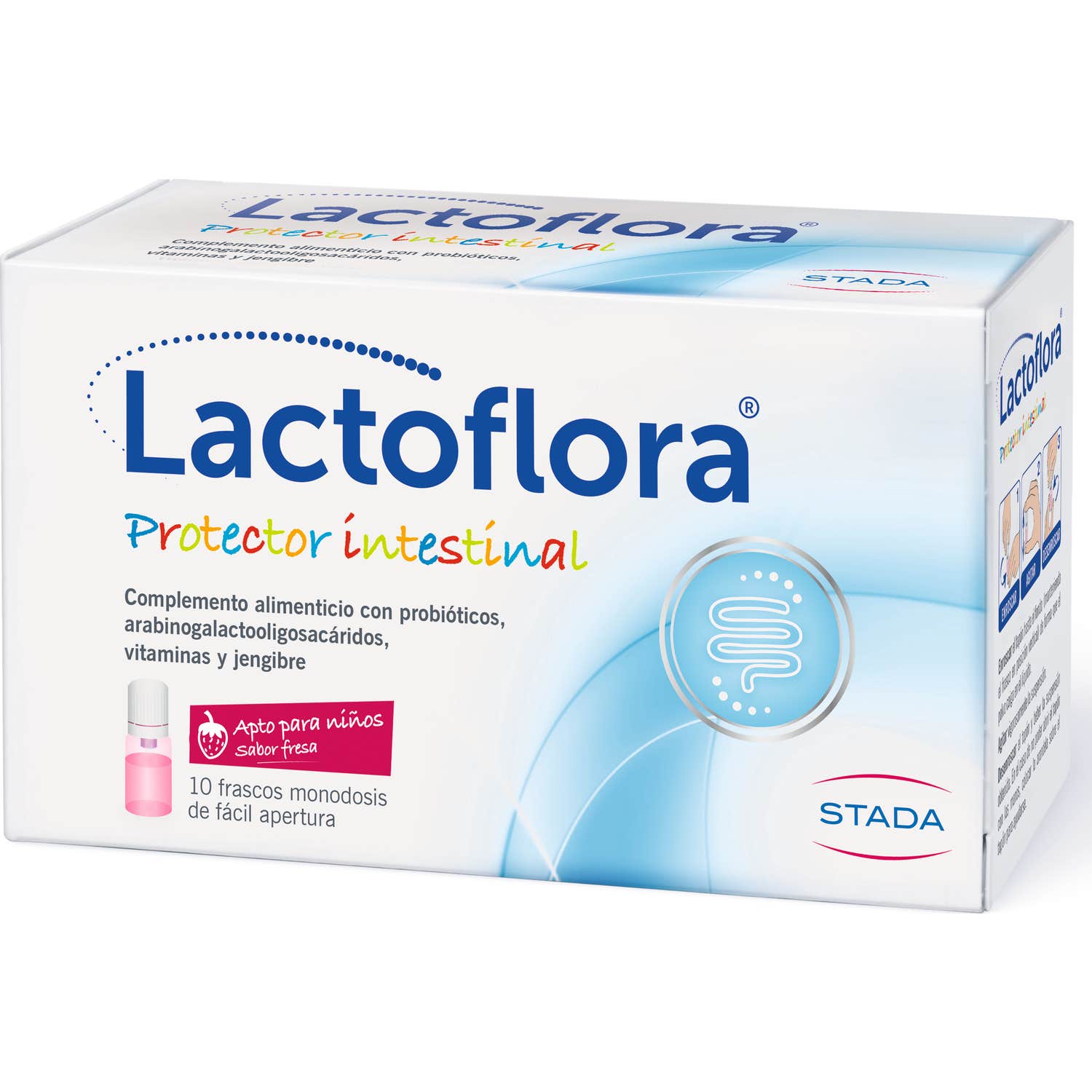 Lactoflora Protector Intestinal Niños Sabor Fresa 10 frascos