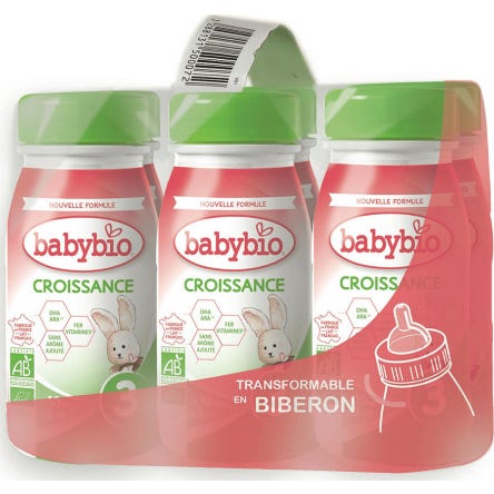 Babybio 3 Ag Leche de Crecimiento 6 X250 ml