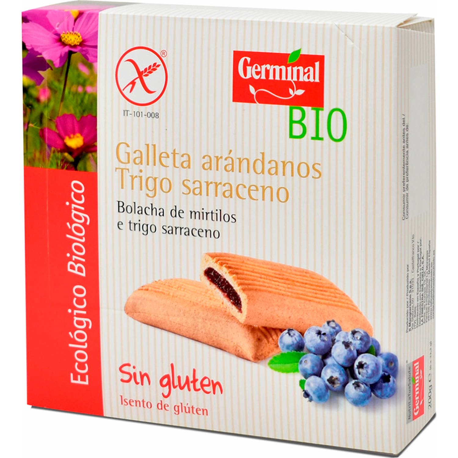Germinal Bio Galleta Arándanos Trigo Sarraceno 250g
