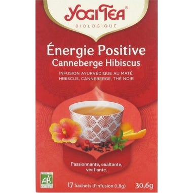 Yogi Tea Positive Energy Arándanos Hibiscus Organic 17 uds