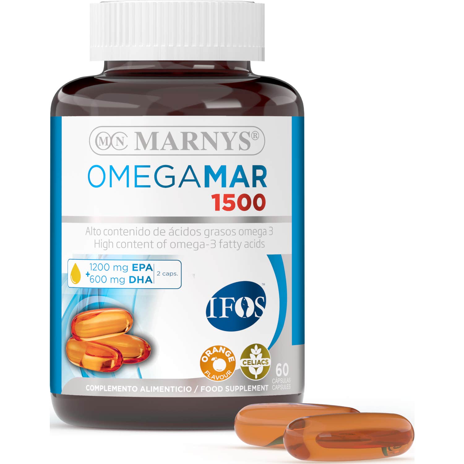 Marnys® Naranja Omegamar 1500 Dha+Epa 60 Perlas - Imagen 3