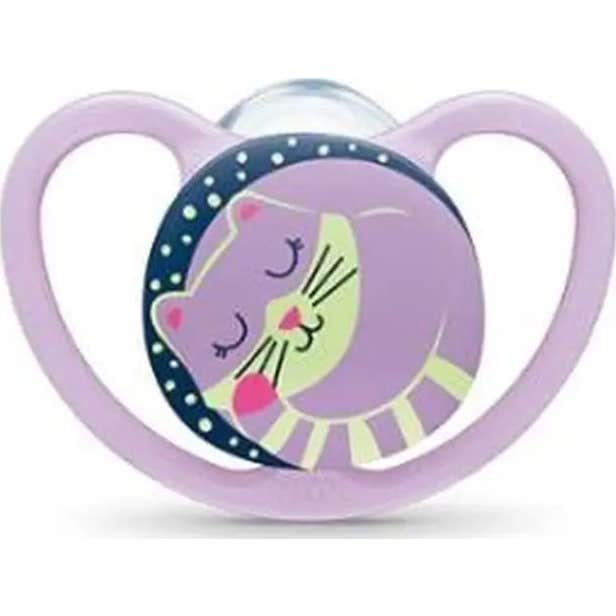 Nuk Chupete Silicona Space Night 0-6 M 1 ud