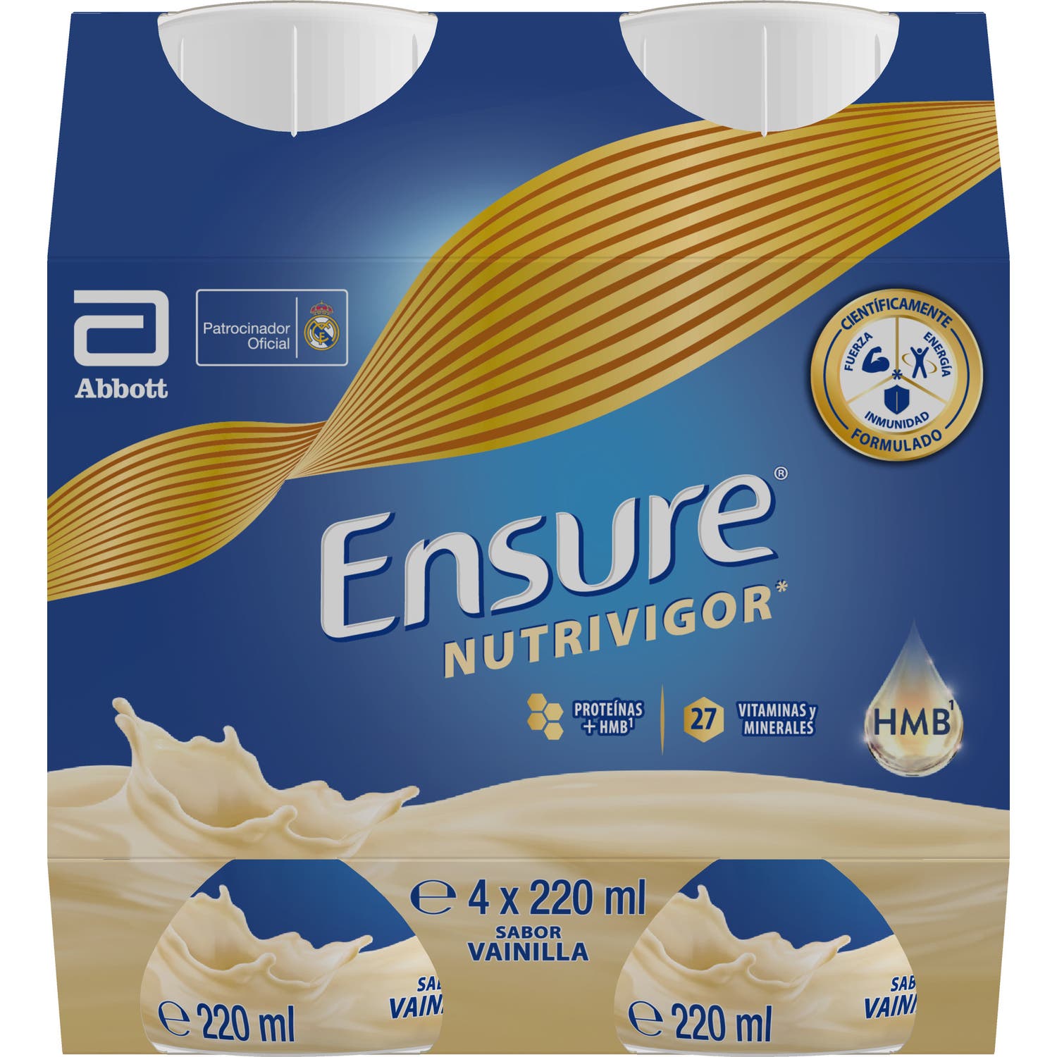 Ensure Nutrivigor Sabor Vainilla 4x220ml