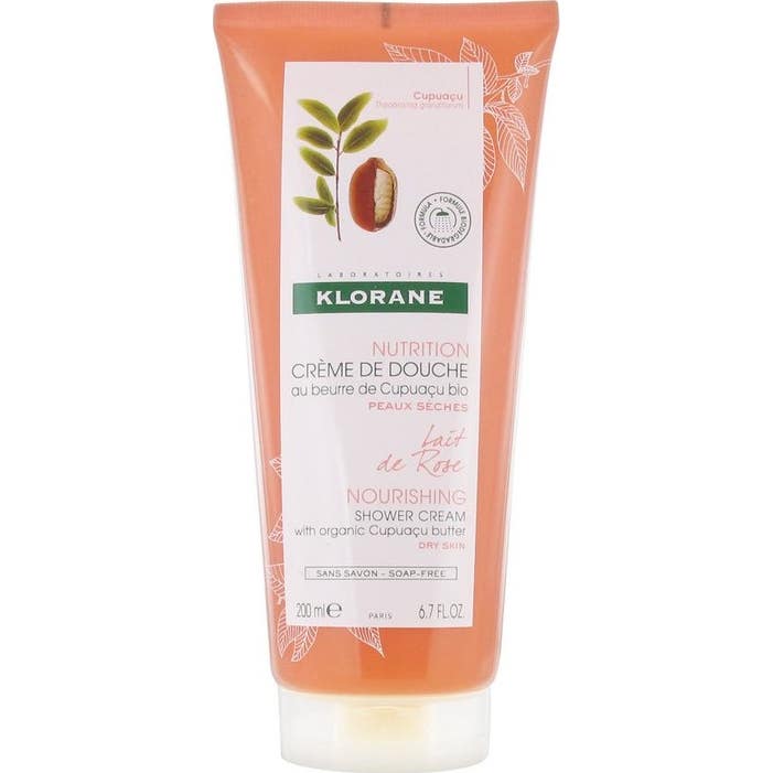 Crema de ducha Klorane leche rosa 200 ml