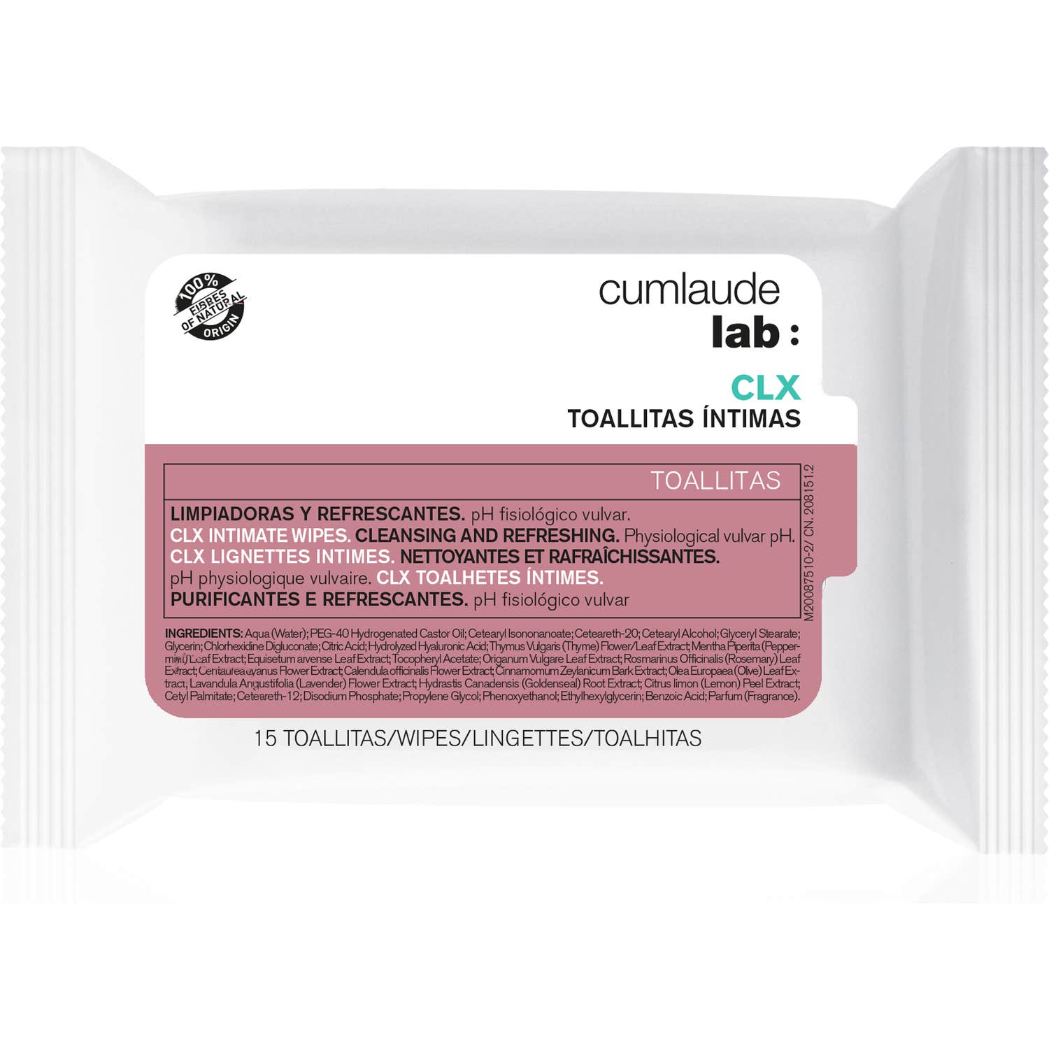 Cumlaude Lab Higiene Íntima CLX Toallitas 15uds