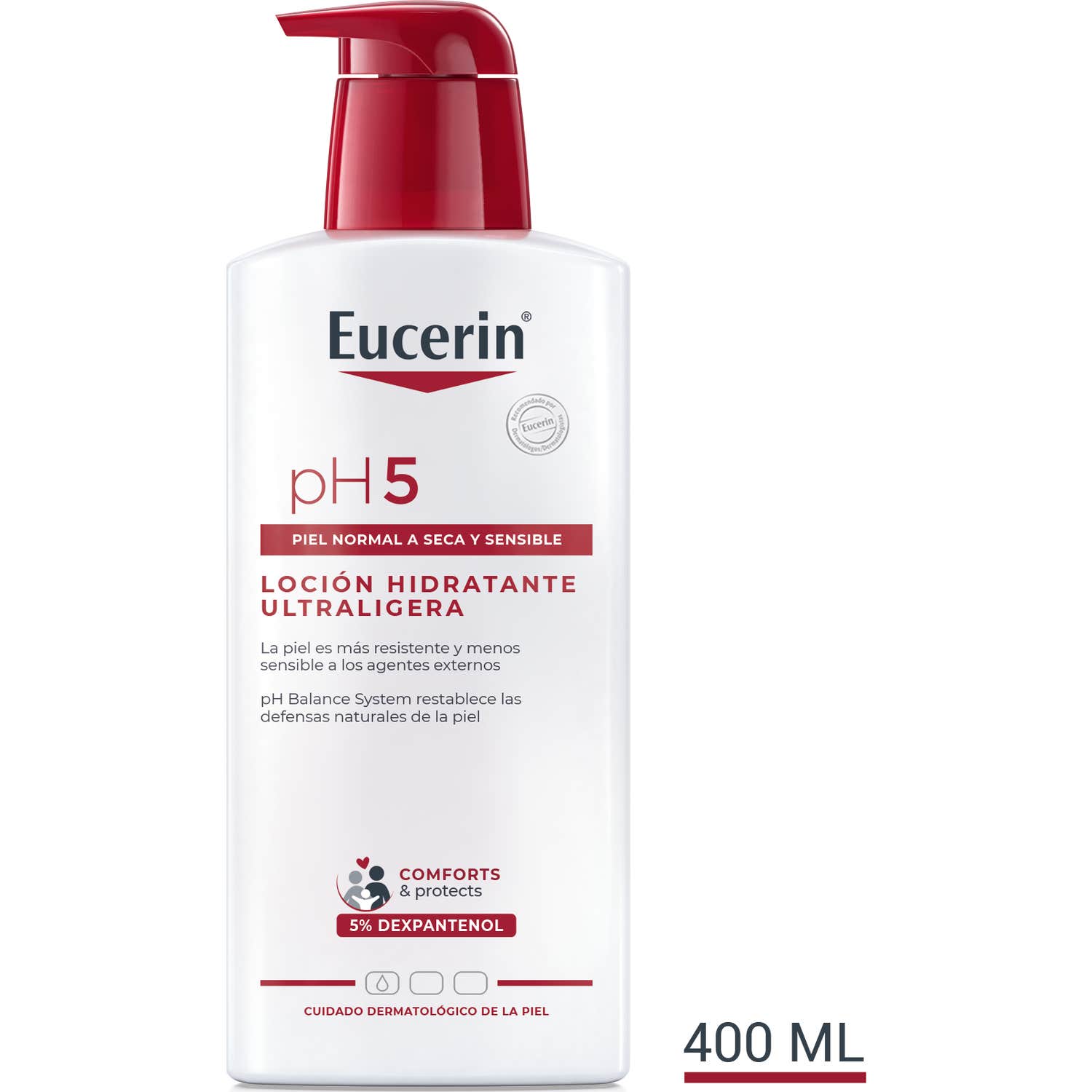 Eucerin Loción Ultraligera Hidratante Corporal pH5 400ml