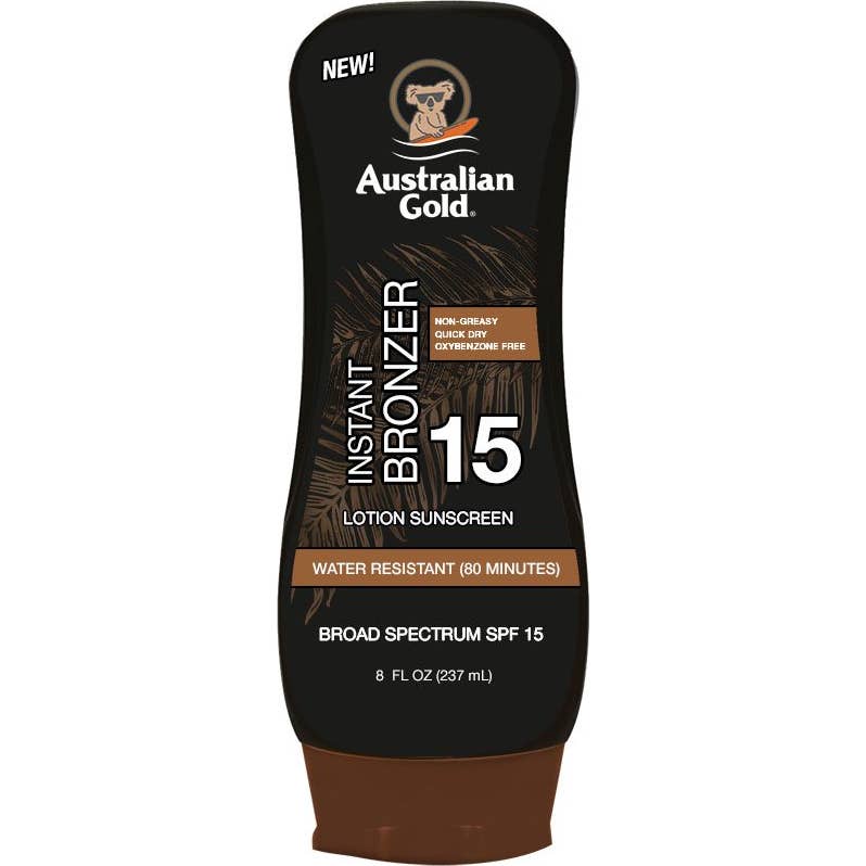 Australian Gold Lotion Sunscreen with Instant Bronzer SPF15 237ml