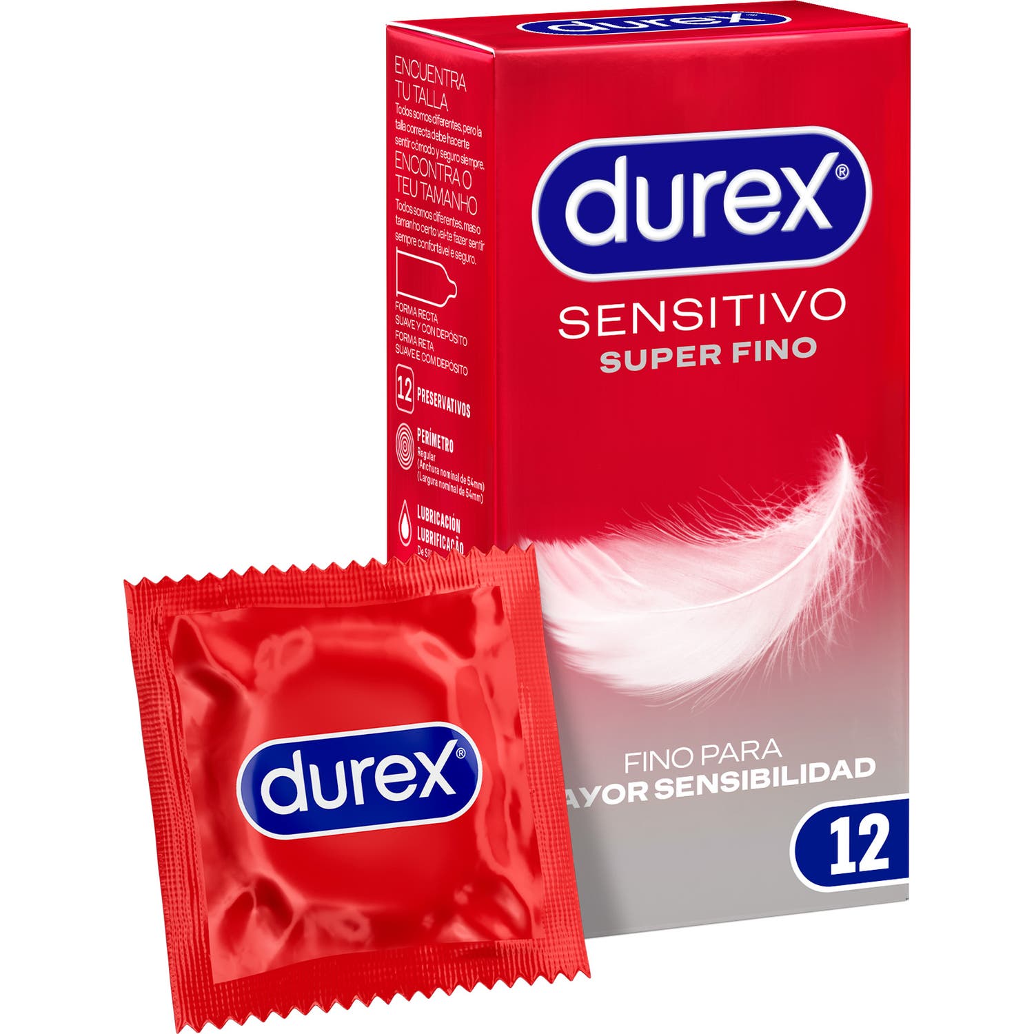 Durex Sensitivo Contacto Total Preservativos 12uds