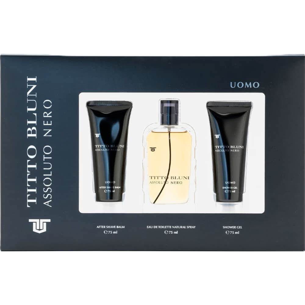 Titto Bluni Assoluto Nero Uomo Set Edt + After Shave + Shower Gel