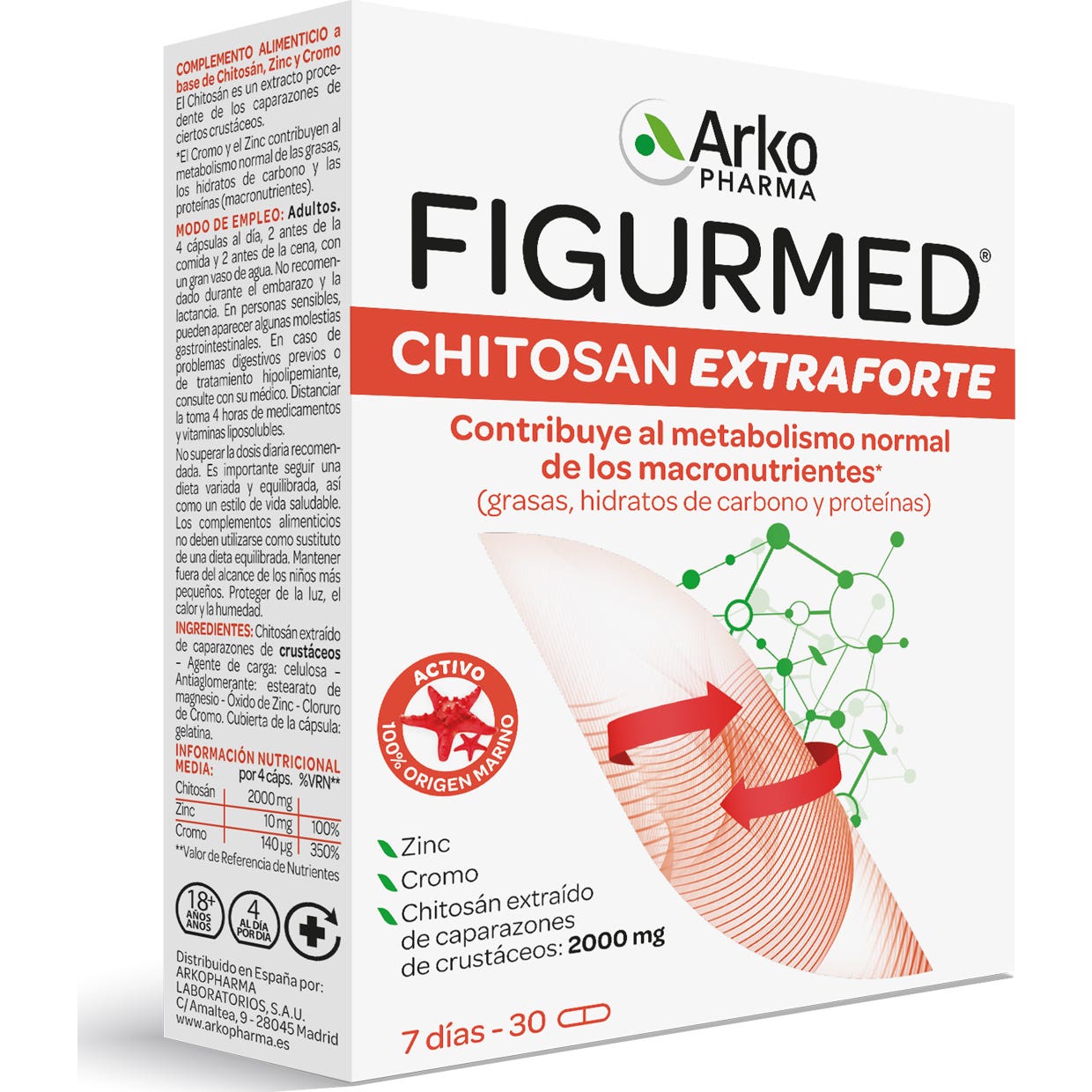 Arkopharma Figurmed Chitosán Extra Forte 30caps